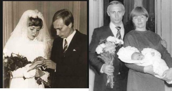 プーチン大統領とリュドミラ夫人の画像